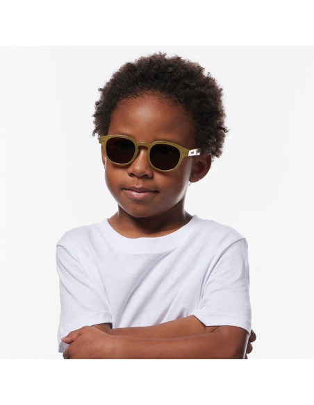 Okulary przeciwsłoneczne dla dzieci IZIPIZI KIDS ♯C Olive Polarized/Brown Lens