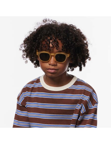Okulary przeciwsłoneczne dla dzieci IZIPIZI KIDS ♯C Yellow Honey Polarized/Green Lens