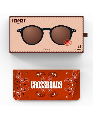 Okulary przeciwsłoneczne dla dzieci IZIPIZI KIDS ♯D Black Road