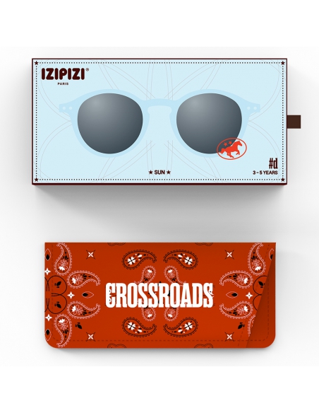 Okulary przeciwsłoneczne dla dzieci IZIPIZI KIDS #D CROSSROADS Turquoise Stone [limitowana edycja]