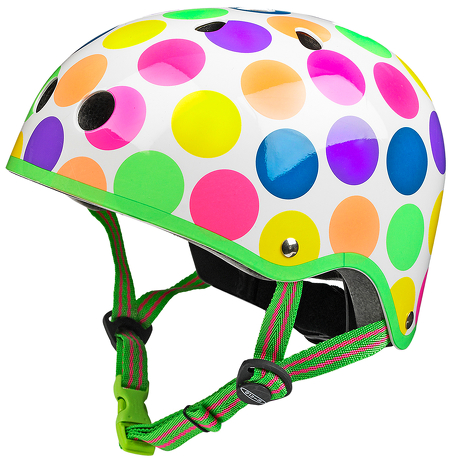 Kask Micro neonowe kropy