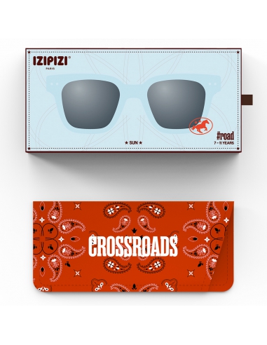 Okulary przeciwsłoneczne dla dzieci IZIPIZI JUNIOR ♯ROAD CROSSROADS Turquoise Stone [limitowana edycja]