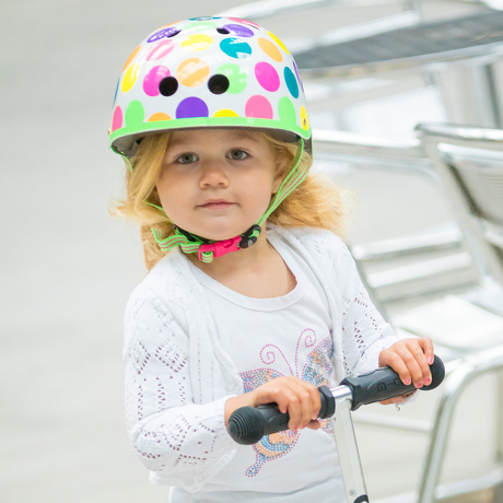 Kask Micro neonowe kropy