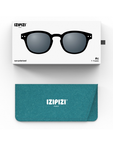 Okulary przeciwsłoneczne dla dzieci IZIPIZI JUNIOR #C Black Polarized