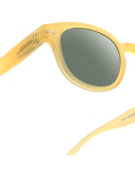 Okulary przeciwsłoneczne dla dzieci IZIPIZI JUNIOR #C Yellow Honey Polarized/Green Lens