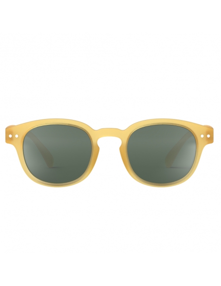 Okulary przeciwsłoneczne dla dzieci IZIPIZI JUNIOR #C Yellow Honey Polarized/Green Lens