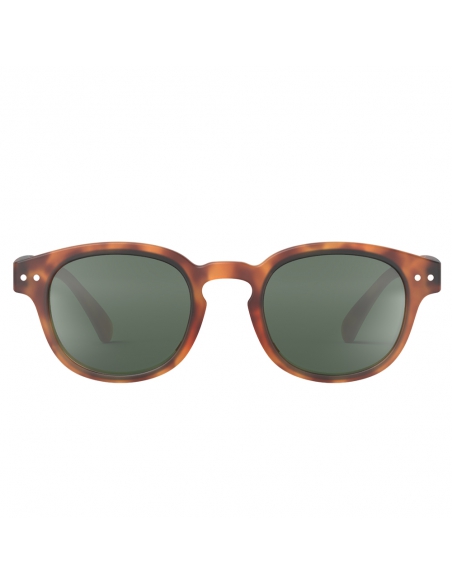 Okulary przeciwsłoneczne dla dzieci IZIPIZI JUNIOR #C Havane Polarized/Green Lens