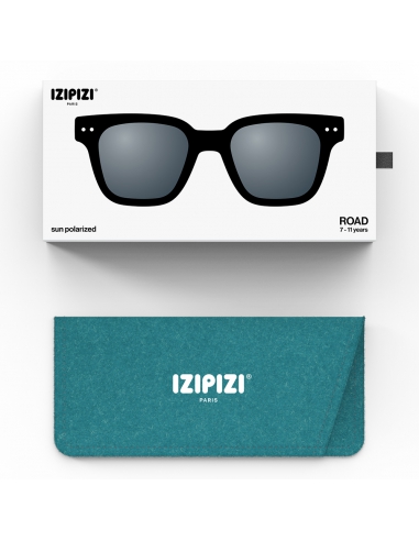 Okulary przeciwsłoneczne dla dzieci IZIPIZI JUNIOR #ROAD Black Polarized