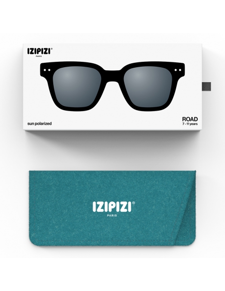 Okulary przeciwsłoneczne dla dzieci IZIPIZI JUNIOR #ROAD Black Polarized