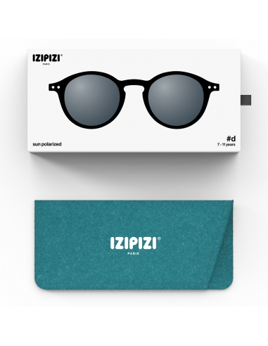 Okulary przeciwsłoneczne dla dzieci IZIPIZI JUNIOR #D Black Polarized