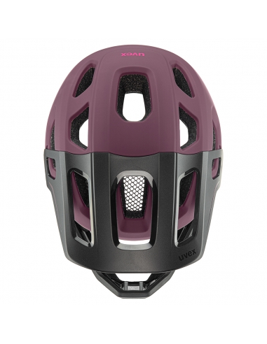 Kask rowerowy full face Uvex React JR Cranberry Mat (odpinana garda)