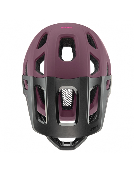 Kask rowerowy full face Uvex React JR Cranberry Mat (odpinana garda)