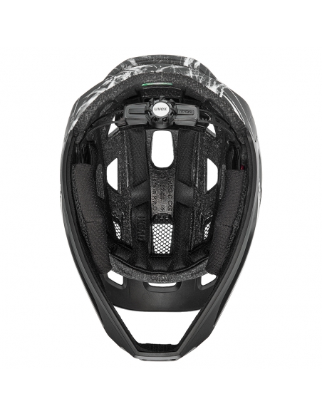 Kask rowerowy full face Uvex React JR Black-White Mat (odpinana garda)