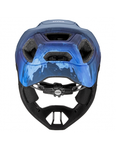 Kask rowerowy full face Uvex React JR Dusk Blue Mat (odpinana garda)