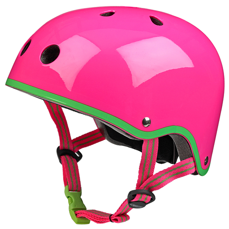 Kask Micro neonowy różowy