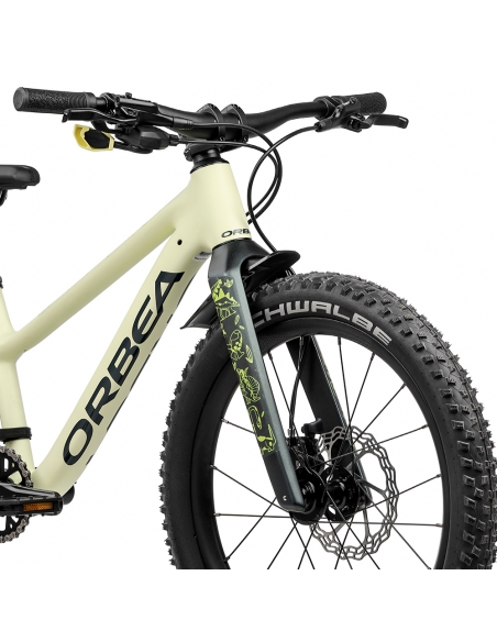 Rower dziecięcy ORBEA Kimu 20" H10 (karbonowy widelec) Acid Gum - Escape Green