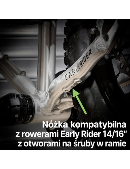 Podpórka-nóżka do rowerów Early Rider Belter Seeker 14 i 16" (montowana do ramy roweru)