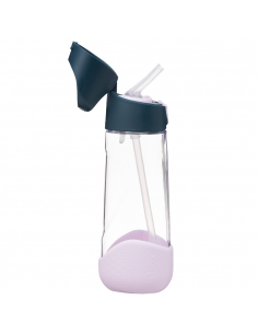 Butelka tritanowa na wodę bidon ze słomką b.box 600ml Indigo Rose