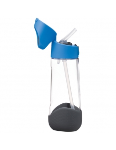 Butelka tritanowa na wodę bidon ze słomką b.box 600ml Blue Slate