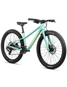 Rower dziecięcy ORBEA Kimu 24" H20 (aluminiowy widelec) Aloha Green - Acid Gum