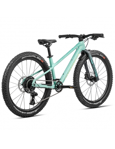 Rower dziecięcy ORBEA Kimu 24" H10 (karbonowy widelec) Aloha Green - Acid Gum