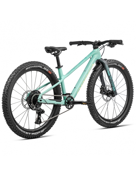 Rower dziecięcy ORBEA Kimu 24" H10 (karbonowy widelec) Aloha Green - Acid Gum