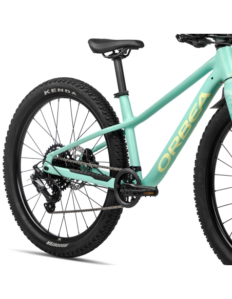 Rower dziecięcy ORBEA Kimu 24" H20 (aluminiowy widelec) Aloha Green - Acid Gum