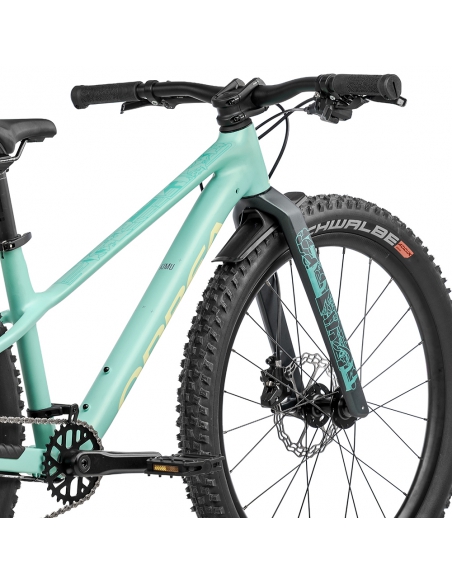 Rower dziecięcy ORBEA Kimu 24" H10 (karbonowy widelec) Aloha Green - Acid Gum