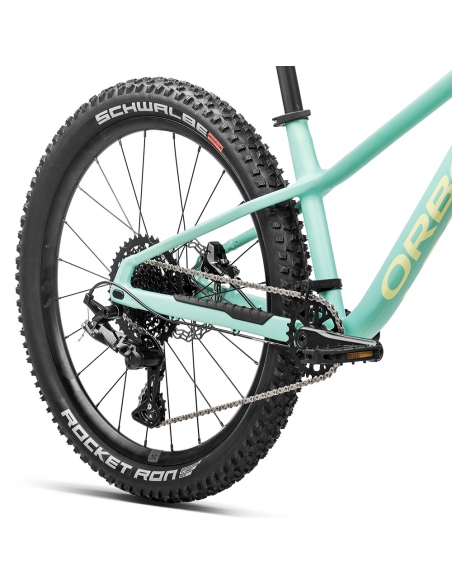 Rower dziecięcy ORBEA Kimu 24" H10 (karbonowy widelec) Aloha Green - Acid Gum