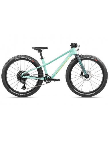 Rower dziecięcy ORBEA Kimu 24" H10 (karbonowy widelec) Aloha Green - Acid Gum