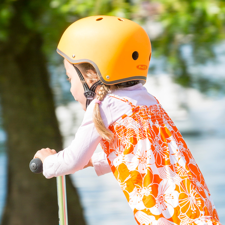 Kask Micro pomarańczowy matowy
