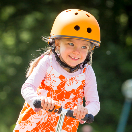 Kask Micro pomarańczowy matowy