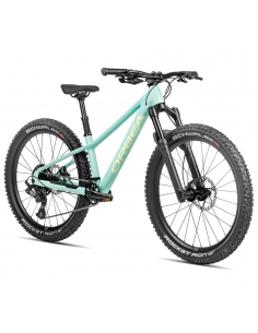 Rower dziecięcy ORBEA Kimu 24" H10 TR (amortyzowany widelec) Aloha Green - Acid Gum