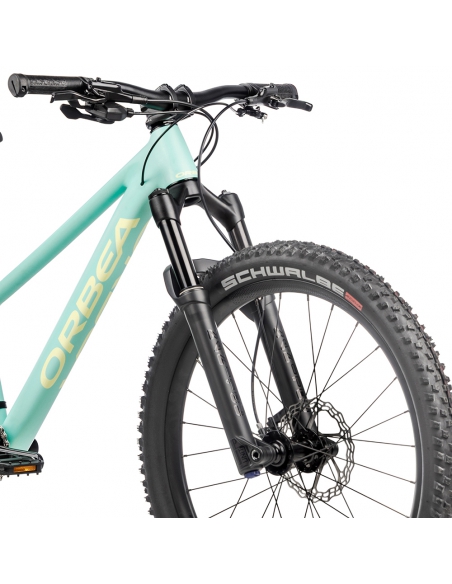 Rower dziecięcy ORBEA Kimu 24" H10 TR (amortyzowany widelec) Aloha Green - Acid Gum