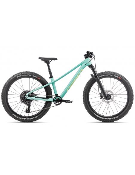 Rower dziecięcy ORBEA Kimu 24" H10 TR (amortyzowany widelec) Aloha Green - Acid Gum