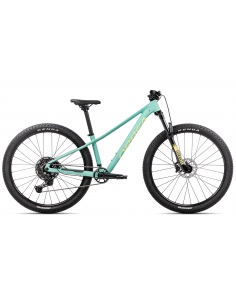 Rower dziecięcy ORBEA Kimu 27" H20 (amortyzowany widelec) Aloha Green - Acid Gum