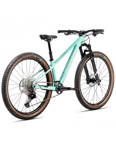 Rower dziecięcy ORBEA Kimu 27" H10 (amortyzowany widelec, dropper) Aloha Green - Acid Gum