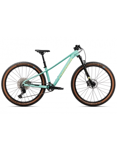 Rower dziecięcy ORBEA Kimu 27" H10 (amortyzowany widelec, dropper) Aloha Green - Acid Gum
