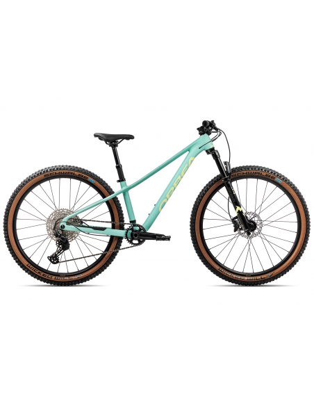 Rower dziecięcy ORBEA Kimu 27" H10 (amortyzowany widelec, dropper) Aloha Green - Acid Gum