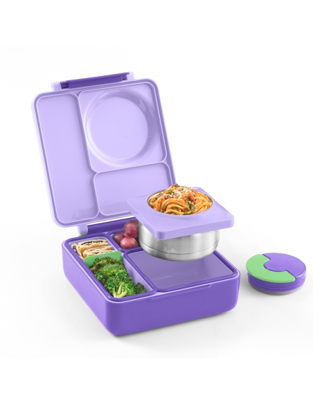 Lunchbox z termosem na jedzenie Omie OMIEBOX Lilac Purple