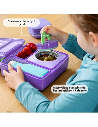 Lunchbox z termosem na jedzenie Omie OMIEBOX Lilac Purple
