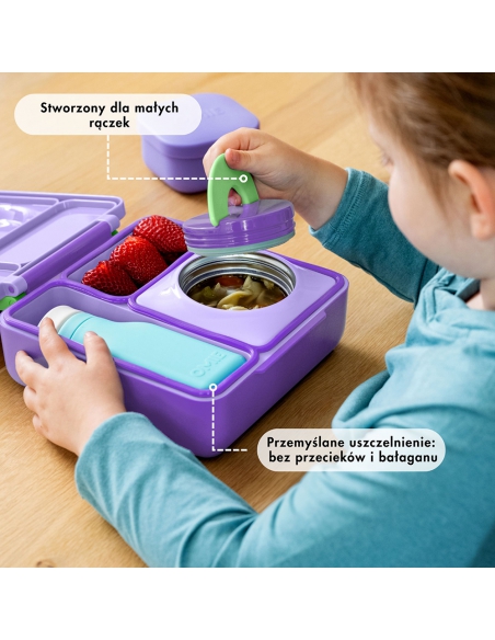 Lunchbox z termosem na jedzenie Omie OMIEBOX Lilac Purple