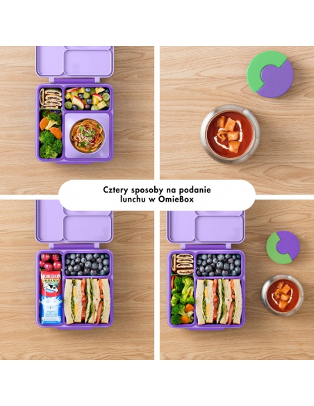 Lunchbox z termosem na jedzenie Omie OMIEBOX Lilac Purple