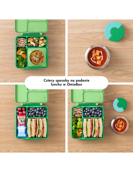 Lunchbox z termosem na jedzenie Omie OMIEBOX Apple Green
