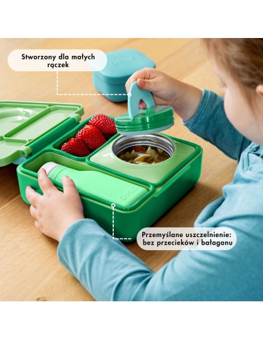 Lunchbox z termosem na jedzenie Omie OMIEBOX Apple Green