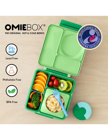 Lunchbox z termosem na jedzenie Omie OMIEBOX Apple Green