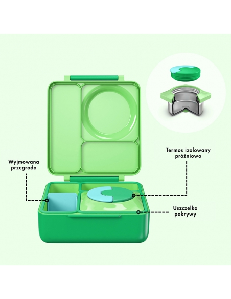 Lunchbox z termosem na jedzenie Omie OMIEBOX Apple Green