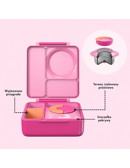 Lunchbox z termosem na jedzenie Omie OMIEBOX Pixie Pink