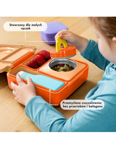 Lunchbox z termosem na jedzenie Omie OMIEBOX Poppy Orange