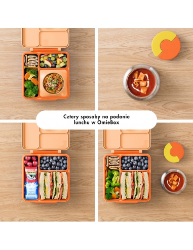 Lunchbox z termosem na jedzenie Omie OMIEBOX Poppy Orange